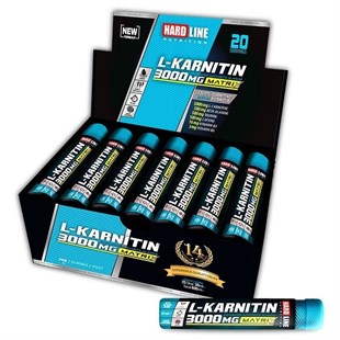 Hardline L-Karnitin Matrix 3000 Mg 20 Ampül
